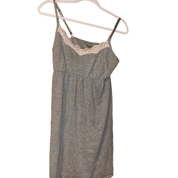 Motherhood Maternity soft nursing gray nightgown and matching robe size medium - Picture 4 of 7